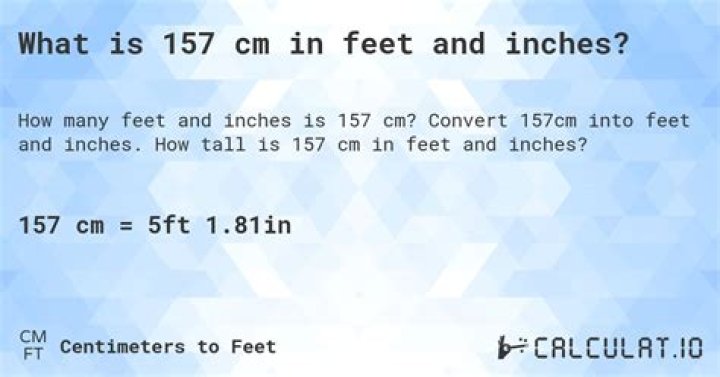 Understanding the Conversion of 157 cm to ft: A Comprehensive Guide