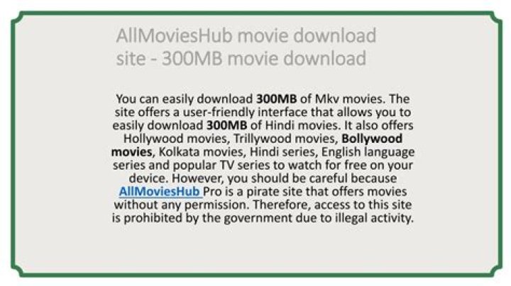 300MB Movie Download: Your Ultimate Guide to Fast and Legal Downloads