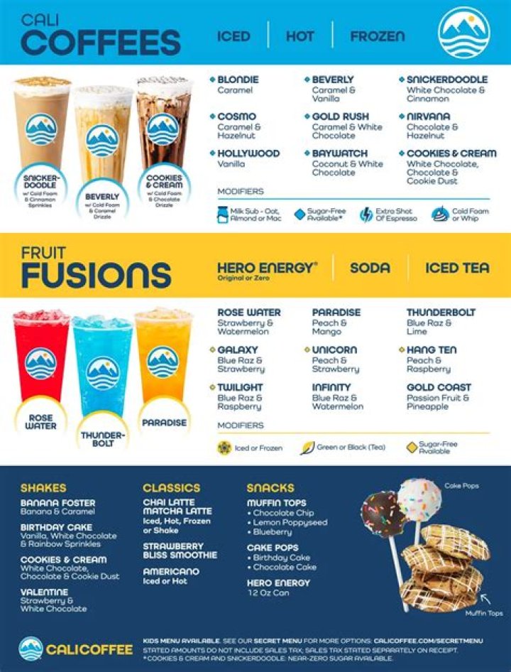 Cali Coffee Menu: A Journey of Flavor and Passion