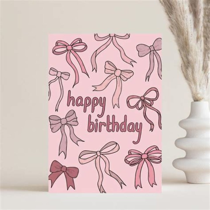 Delightfully Whimsical: Coquette Birthday Card Inspo