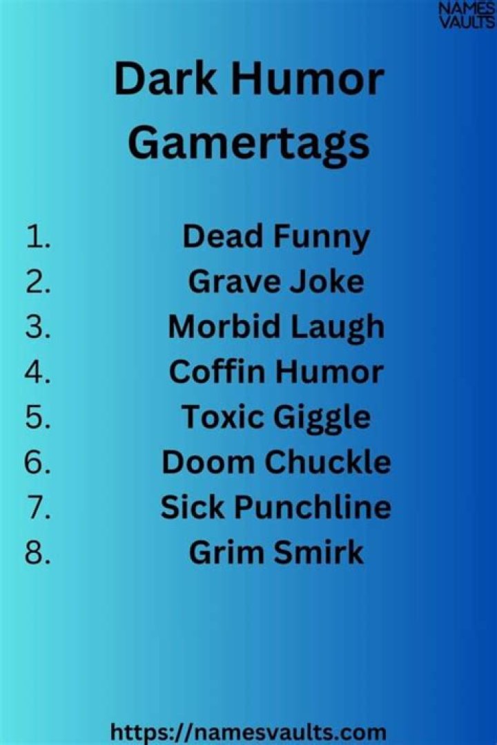 Unleashing the Laughter: A Deep Dive into Dark Humor Gamertags