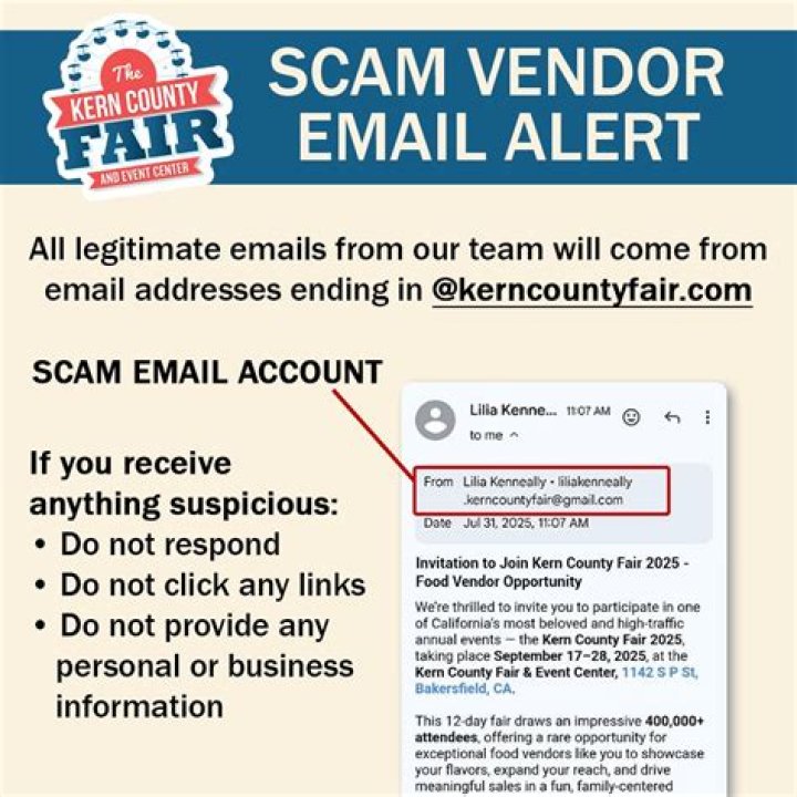 Vorsicht vor Betrgerischen E-Mails zu Einladungen fr Veranstaltungen