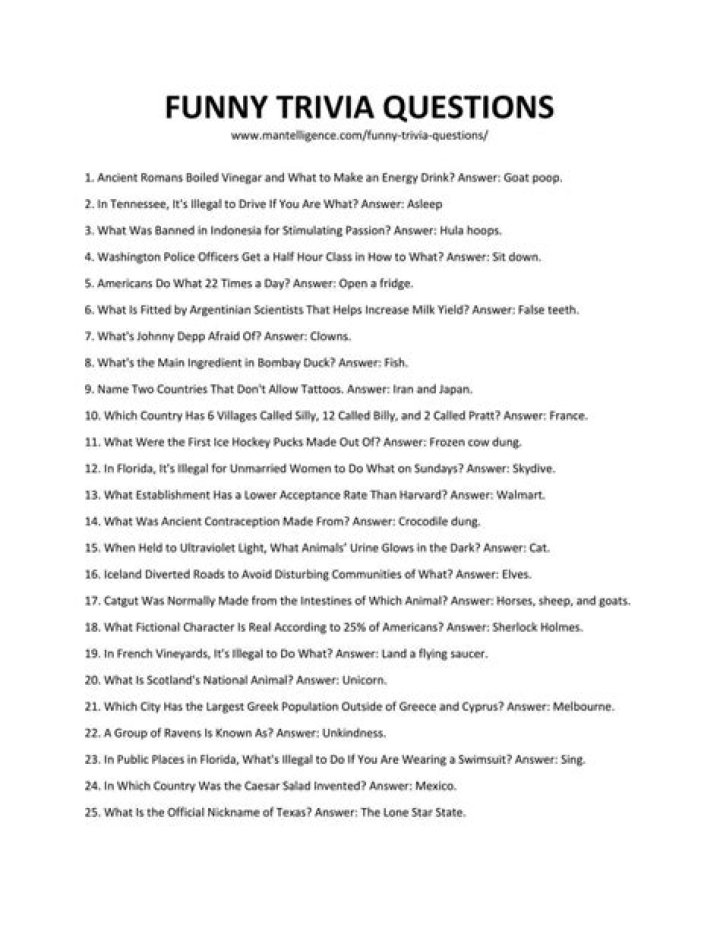 Tickle Your Brain: A Journey Through Funny Trivia