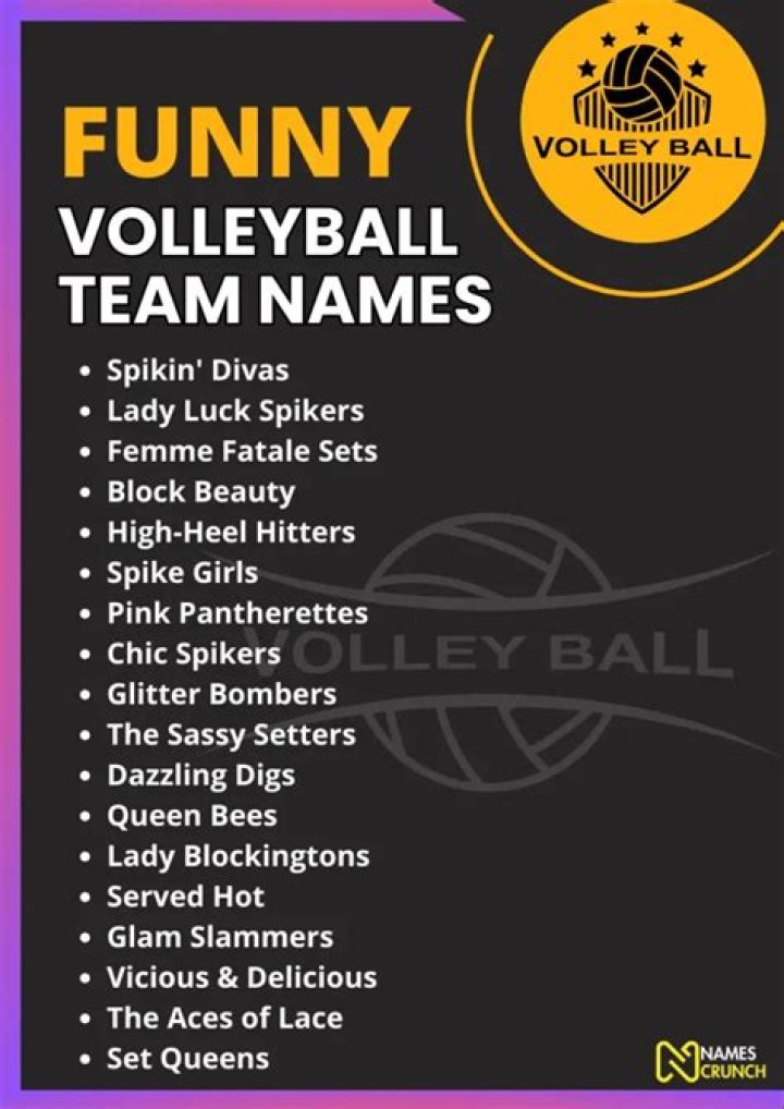 Serve Up Some Laughter: Funny Volleyball Team Names