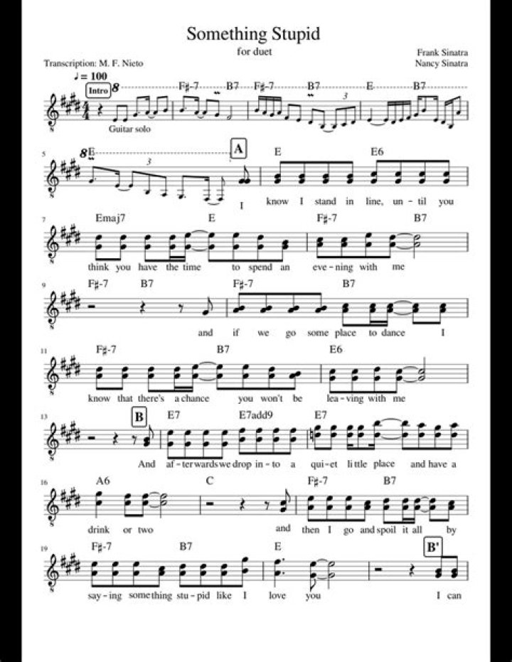 Exploring the Lyrics to the Song Something Stupid