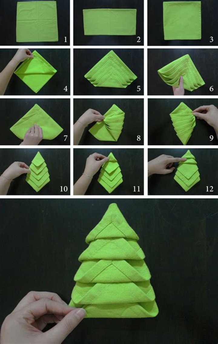 Transform Your Holiday Table with Napkin Folding Christmas Tree