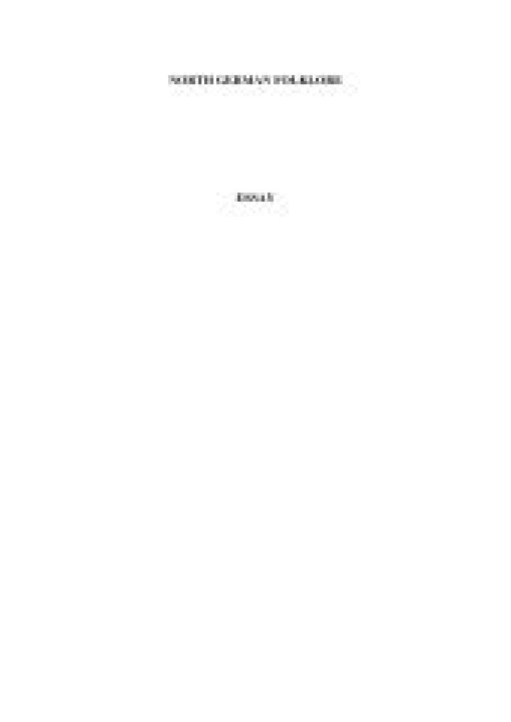 Unveiling the Mysteries of North German Folklore