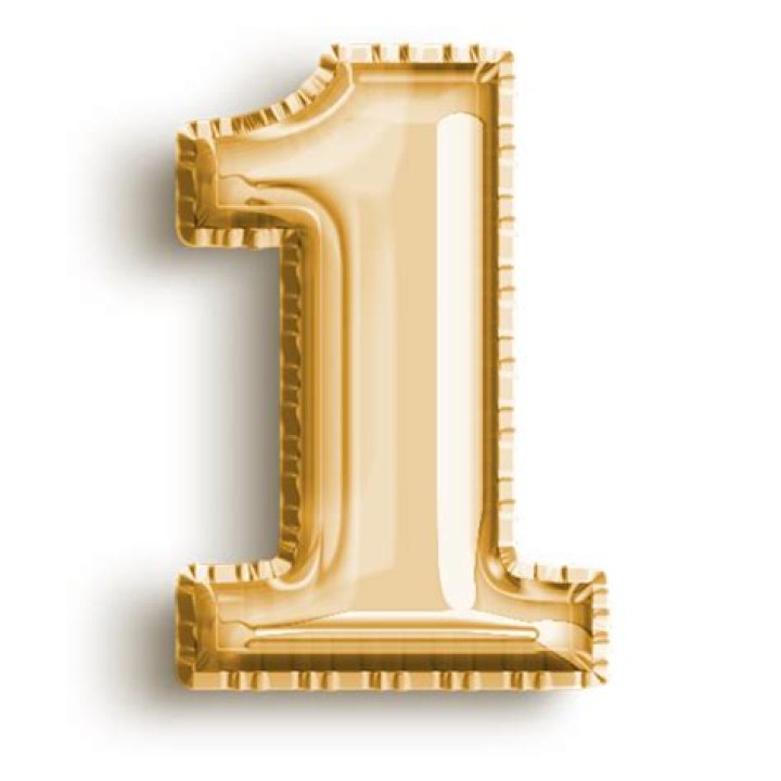 Exploring the Aesthetic Appeal of the Number 1 with a Forward Slant and Shadow