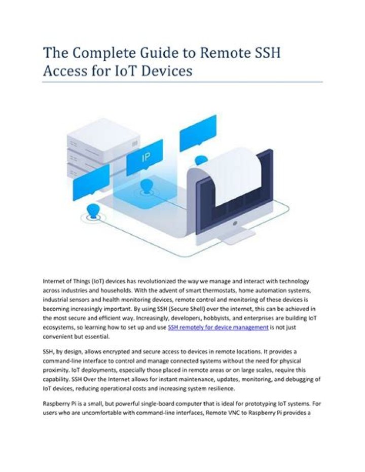 Remote IoT Device SSH Example: A Comprehensive Guide to Secure Connections