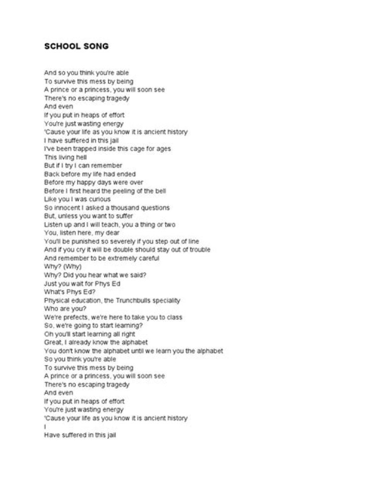 So High School Lyrics: A Deep Dive into the Meaning and Impact