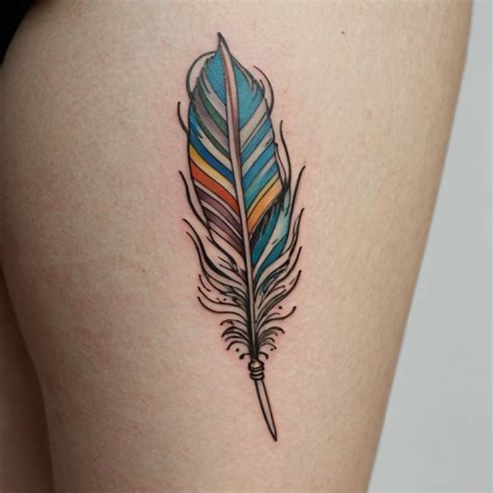 Whispers of Nature: Enchanting Soft Feather Tattoo Drawing Designs
