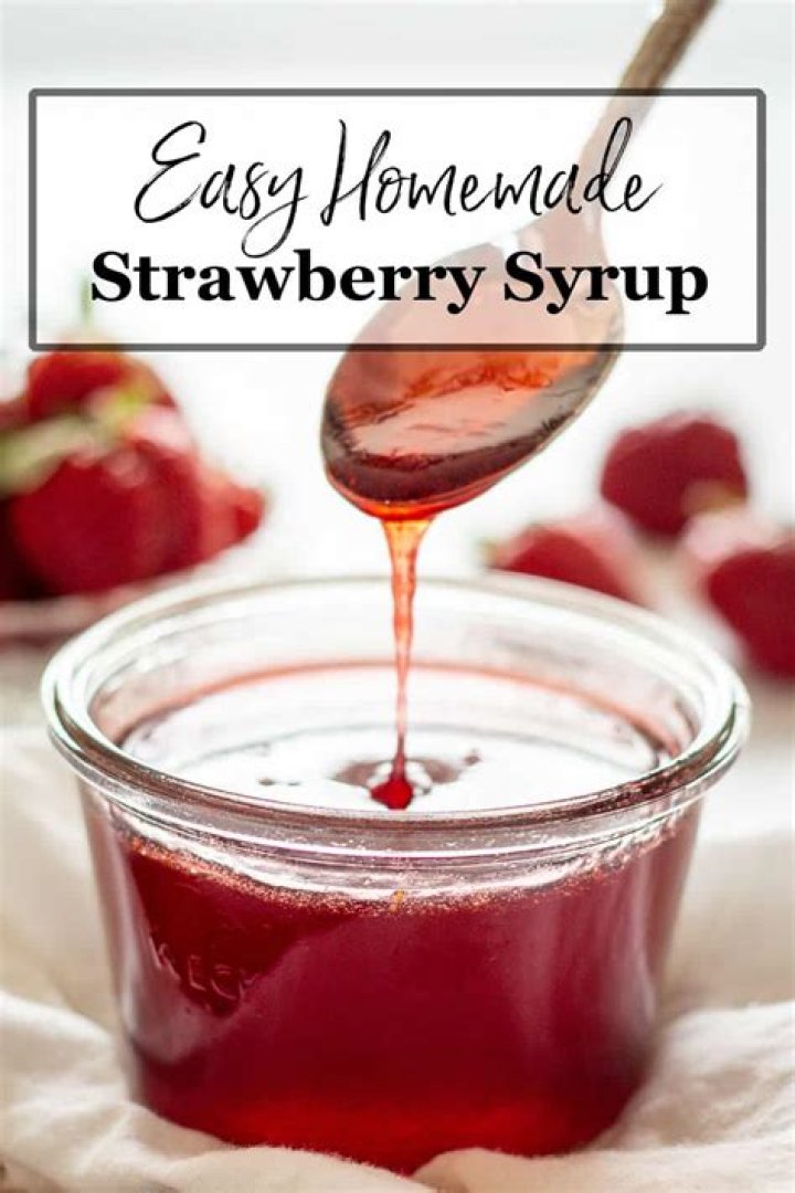Delicious Strawberry Syrup Recipe: A Sweet Addition to Your Breakfast